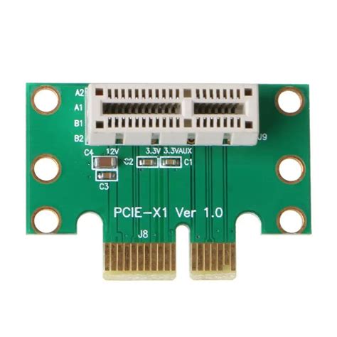 PCI-E PCI Express X1 Adapter Riser Card PCI E PCIE X1 to X1 Slot Converter Card 90 Degree for 1U ...