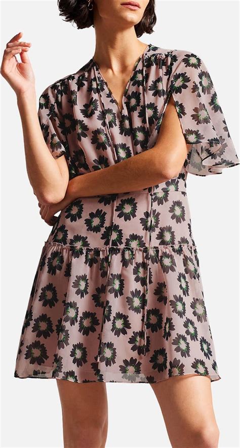 Ted Baker Lucieey Floral Print Chiffon Dress • Price