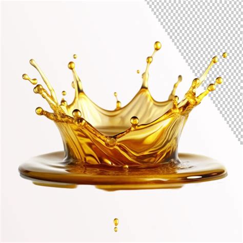 Oil Splash Isolated On Transparent Background Premium Ai Generated Psd