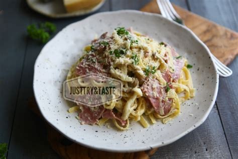 Resep Creamy Fettuccine Alfredo Just Try Taste