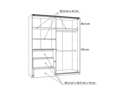 Armoire Portes Tiroirs Dorian Coloris Blanc Ch Ne Conforama