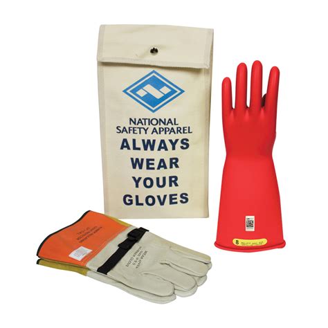 Arcguard Voltage Glove Kit Rubber Leather Red Astm Cla