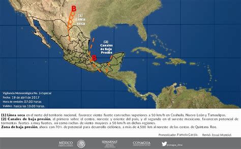 CONAGUA Clima on Twitter Vigilancia meteorológica 7 h especial zona