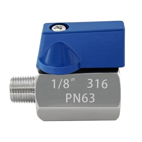 Fitvell 316 Stainless Steel Mini Ball Valve 1 8 Npt