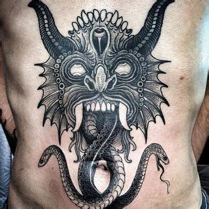 Tattoo uploaded by Robert Davies • Snake Demon Tattoo by Tim Beijsens # ...