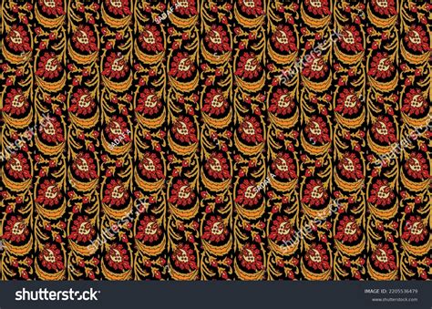 Textile Traditional Allover Pattern Design Print Stock Vector Royalty