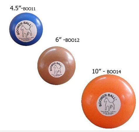 BOOMER BALL 3 SIZES 4.5" ,6" , 10"