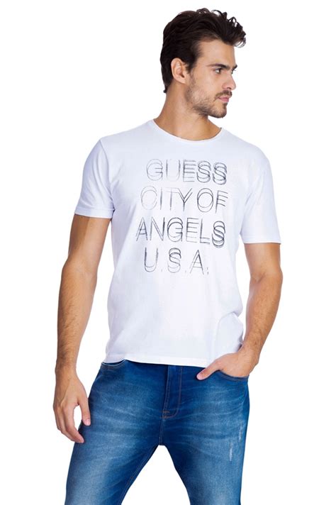 T Shirt City Off Angels Guess M84rtskp364