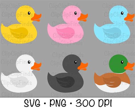 Rubber Duck Ducky Baby Duck Pack SVG Vector Cut File And PNG Etsy