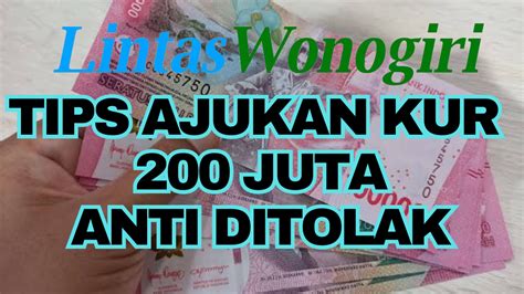 Berapa Angsuran Kur Bri Juta Tenor Dua Tahun Langkah Cairkan Dengan