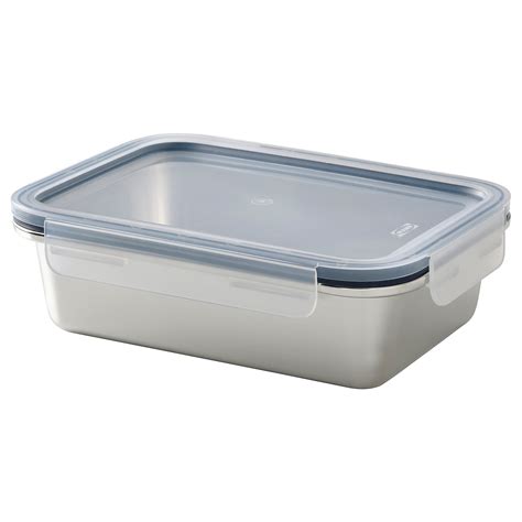 Ikea 365 Food Container With Lid Rectangular Stainless Steel Plastic 1 0 L Ikea Lietuva