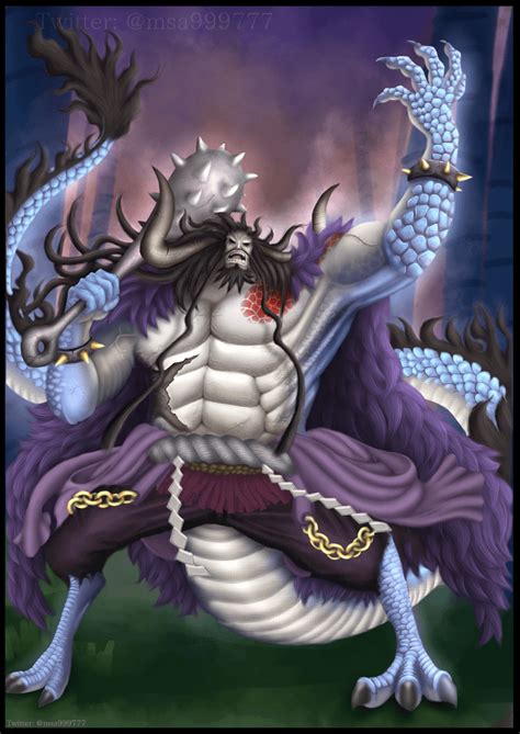 fanart kaido   hybrid form deviantart msa ronepiece