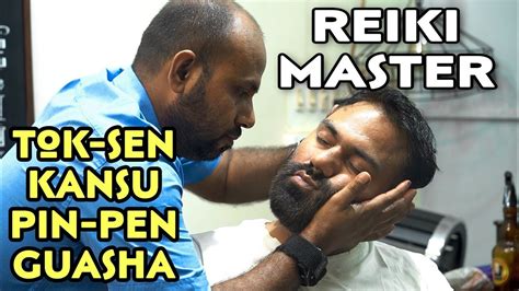 Reiki Master Head Massage Guasha Tok Sen Pin Pen Kansu Neck Cracking