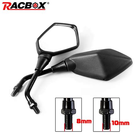 2pcs Universual Motorcycle Mirror Scooter E Bike Rearview Mirrors Electrombile Back Side Convex