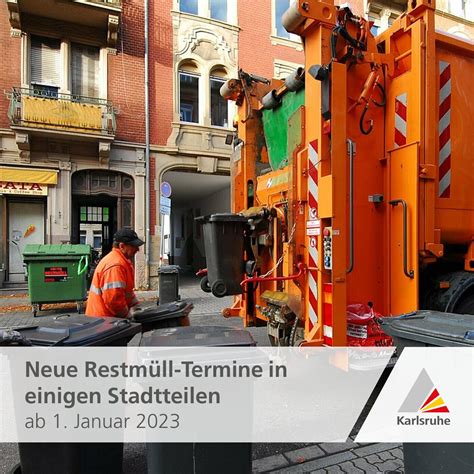 Stadt Karlsruhe on Twitter Neue Restmüll Termine in einigen