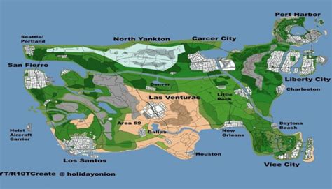 GTA 6 Map Concept Features All The Classic GTA Locations