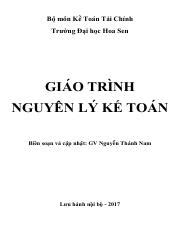 Giao Trinh Nguyen Ly Ke Toan Pdf B M N K To N T I Ch Nh