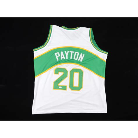 Gary Payton Signed Jersey JSA Pristine Auction