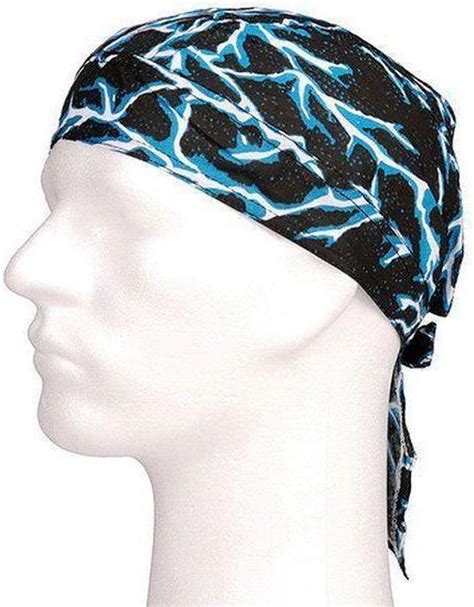 Bellatio Bliksem Bandana Zwart Blauw Bol