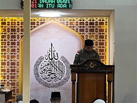 Makmurkan Masjid Personel ODC 2024 Mengisi Khutbah Jumat