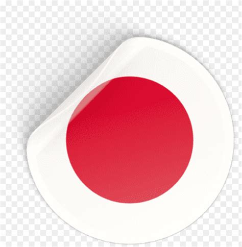 Round Sticker Illustration Of Flag Of Japan Japan Flag Sticker Circle