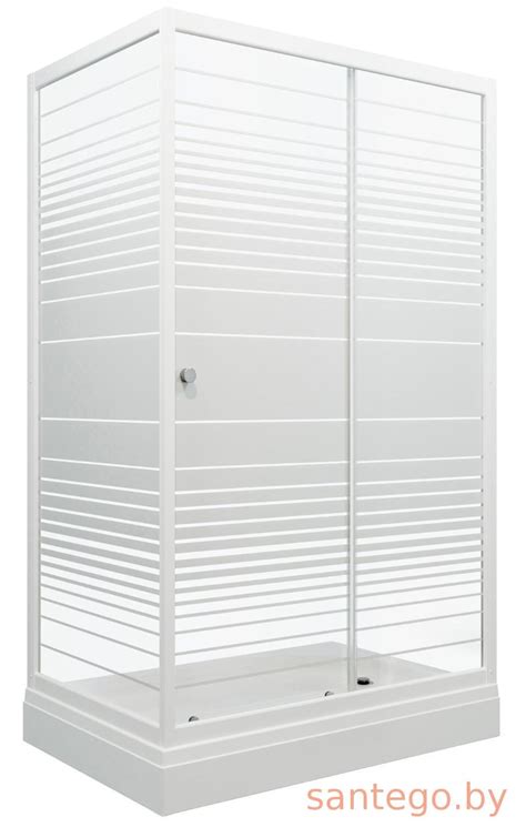 Душевой уголок Triton Фьюжн А1 Щ0000038524 с поддоном (полосы) (120х80 см)