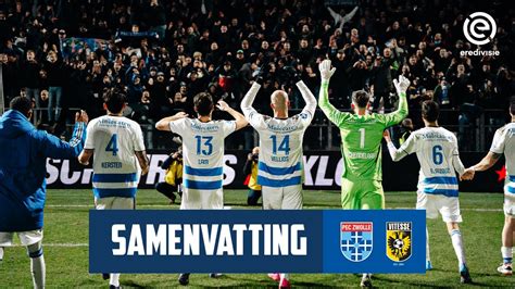 Samenvatting PEC Zwolle Vitesse YouTube