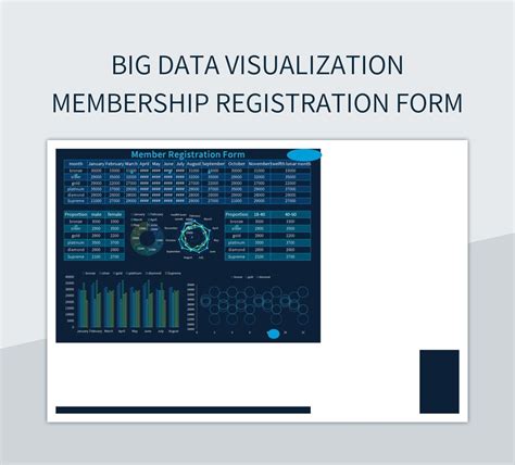 Big Data Visualization Membership Registration Form Excel Template And