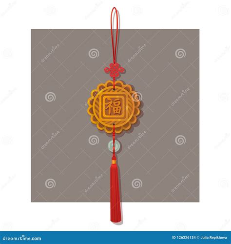 Chinese Knot Lucky Charm Pendant With Blessing Word Traditional