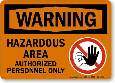 Hazardous Area Signs Best Prices From Mysafetysign