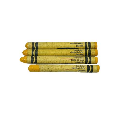 4 Dandelion Crayola Crayon Retired Coloring Color USED - Etsy