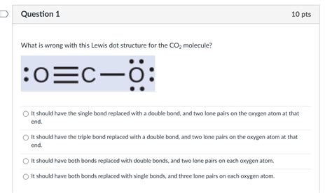 Solved What is wrong with this Lewis dot structure for | Chegg.com