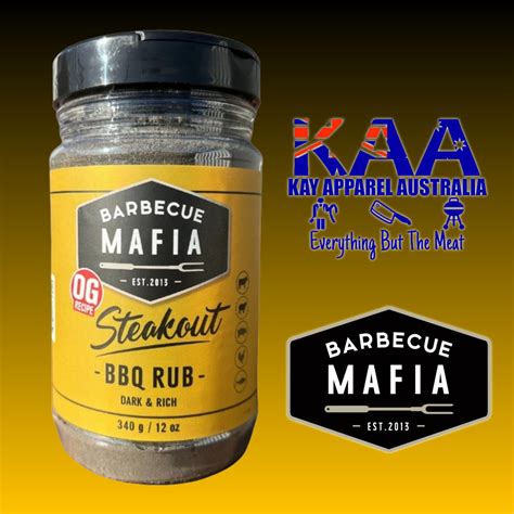 Barbecue Mafia BBQ Rubs - The Steakout OG BBQ Rub - 340g Shaker