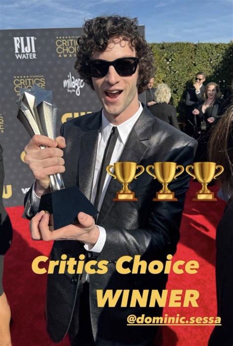 Dominic Sessa And His Critics Choice Award For Best Young Actor R