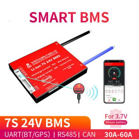 Smart Bms 7s 24v 30a 40a 60a Li Ion Battery Protection Board Uart 485