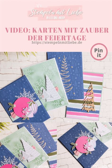 Video Schnelle Weihnachtskarten Mit Der Produktreihe Zauber Der