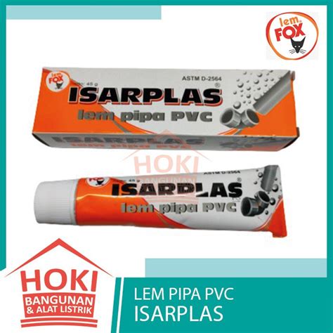 Jual LEM PIPA PARALON PVC ISARPLAS FOX Tube 40gr Shopee Indonesia