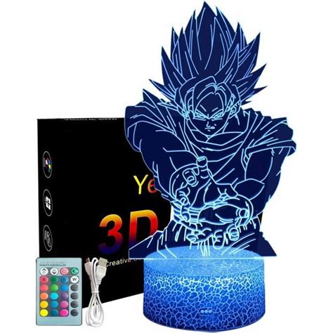 Goku Veilleuse D Pour Enfants Lampe Enfants Anime Veilleuse Goku Anime