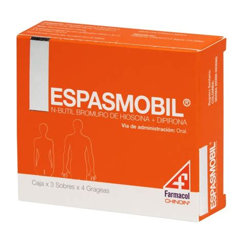 ESPASMOBIL 3 SOBRES 4 TABLETAS CJA X 4 UND Droguerias Patria