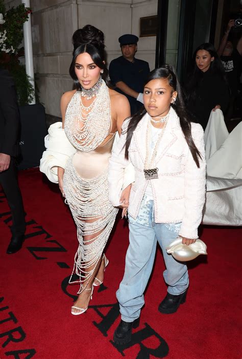 North West 10 Criticized Mom Kim Kardashians 2023 Met Gala Gown