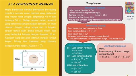 Formula Luas Sukuan Bulatan - 11 Luas Jumlah Luas Dan Isipadu Area Total Surface Area Volume ...