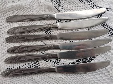 Винтаж: Ножи столовые 6 шт комплект ссср купить в интернет-магазине ...
