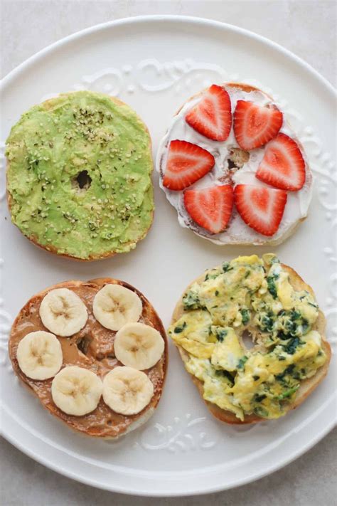 Healthy bagel toppings breakfast – Artofit