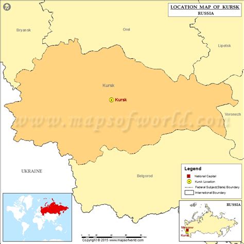 Where is Kursk | Location of Kursk in Russia Map