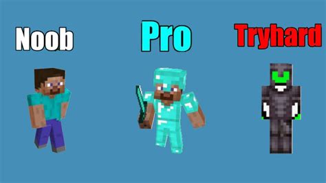 Minigames Noob Vs Pro Vs Tryhard Youtube