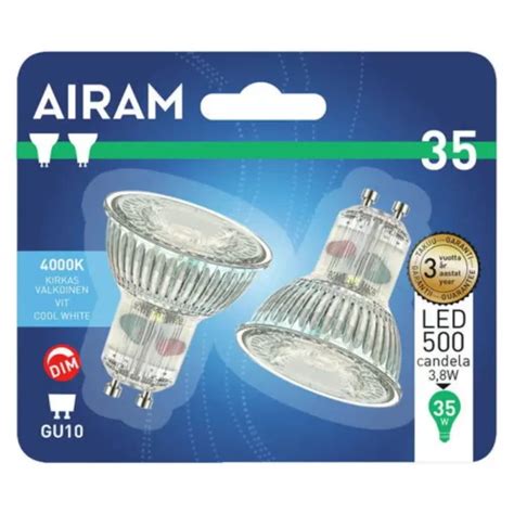 Airam Led Lamppu 3 8w 840 Gu10 Par16 Keskisen Kauppa