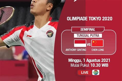 Jadwal Badminton Olimpiade Tokyo 1 Agustus 2021 Anthony Ginting Vs