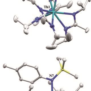 Molecular Structure Of A Thermal Ellipsoids Drawn At The