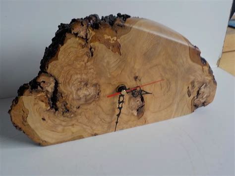 Stunning Burr Or Burl Wood English Cherry Mantle Clock A Unique Piece Burled Wood Mantle