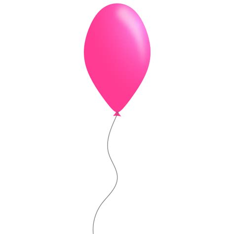 Pink Color Balloon Vector Clip Art Free Svg